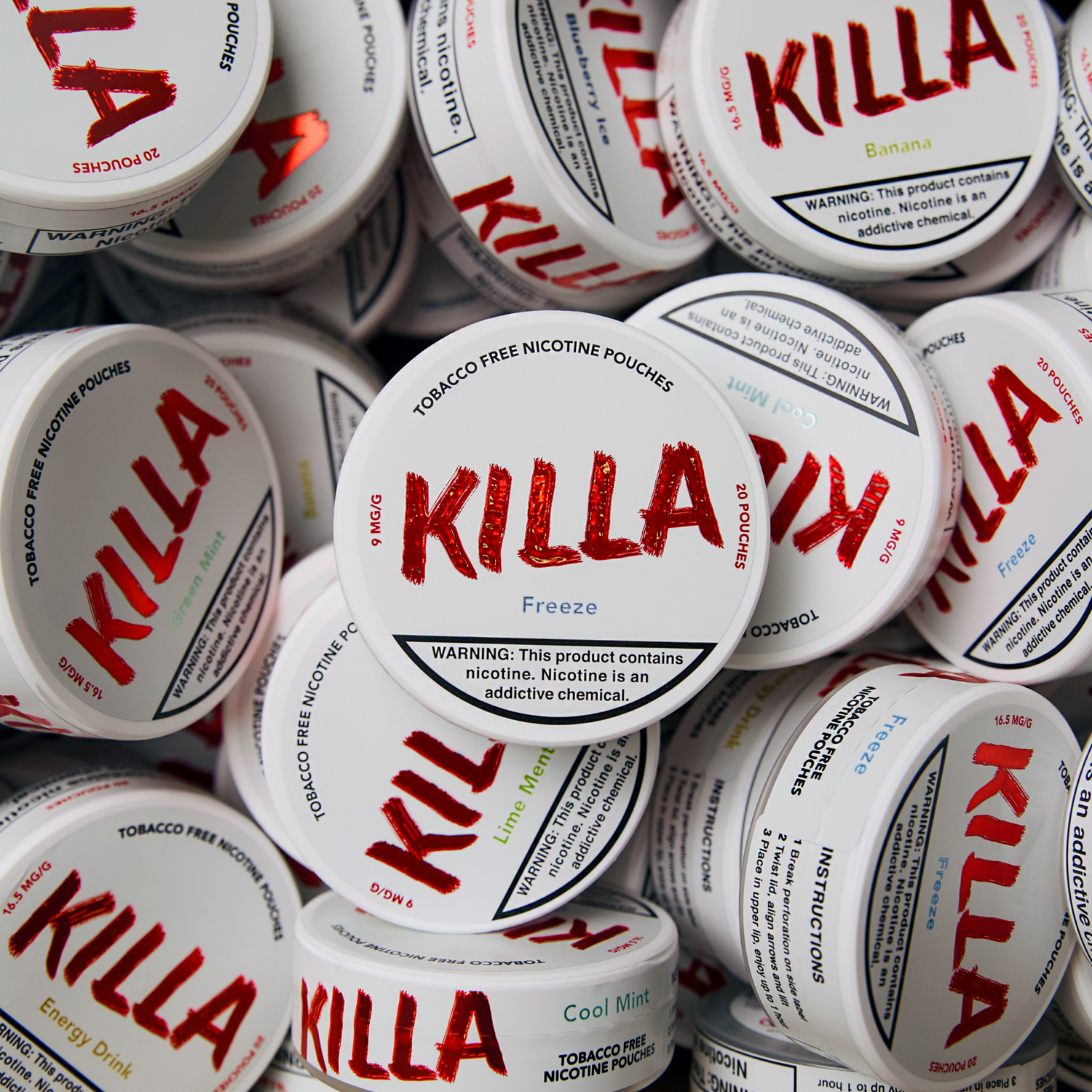 killa nicotine pouches collection