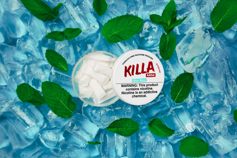 killa blue mint mini nicotine pouch
