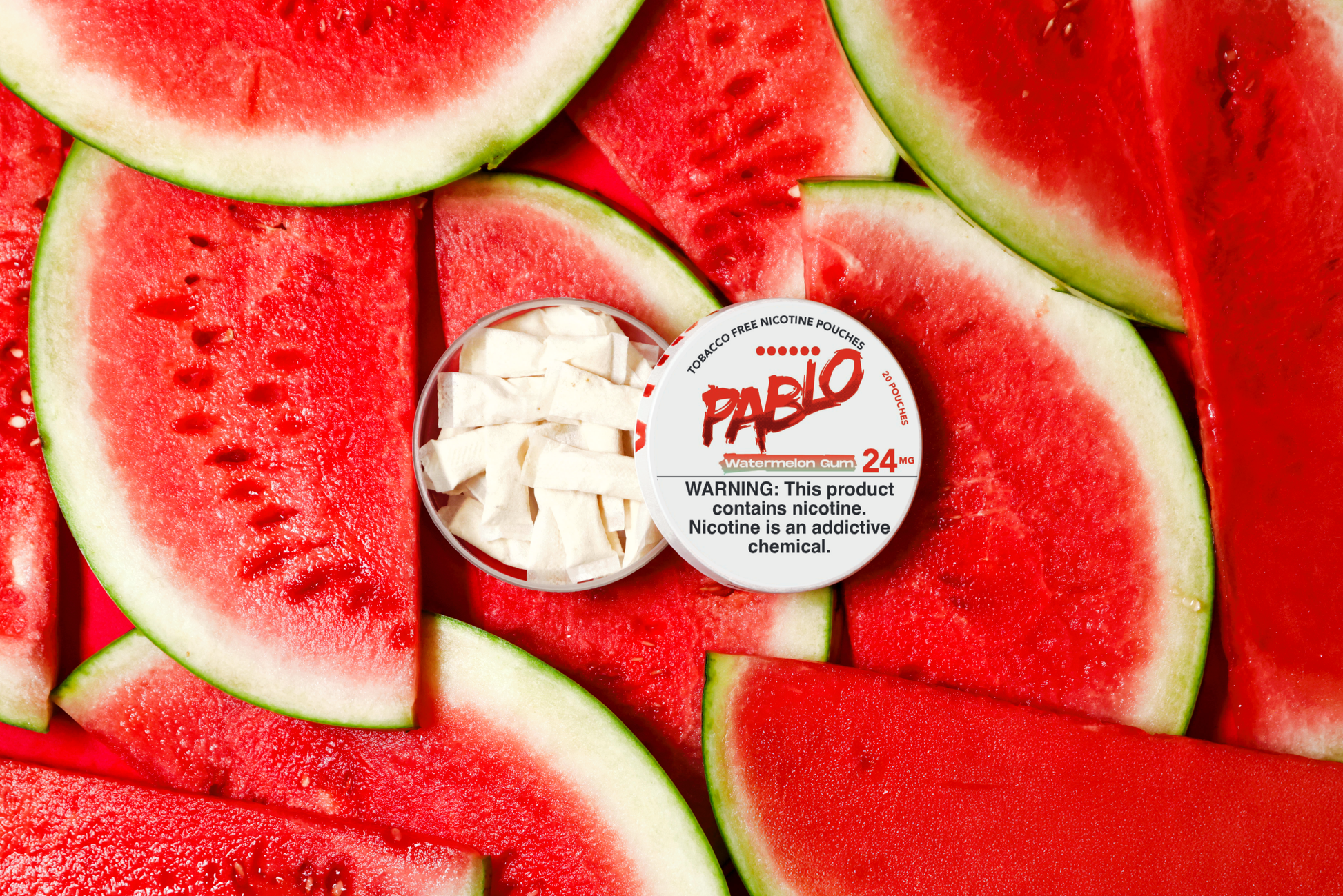 24mg watermelon gum pablo
