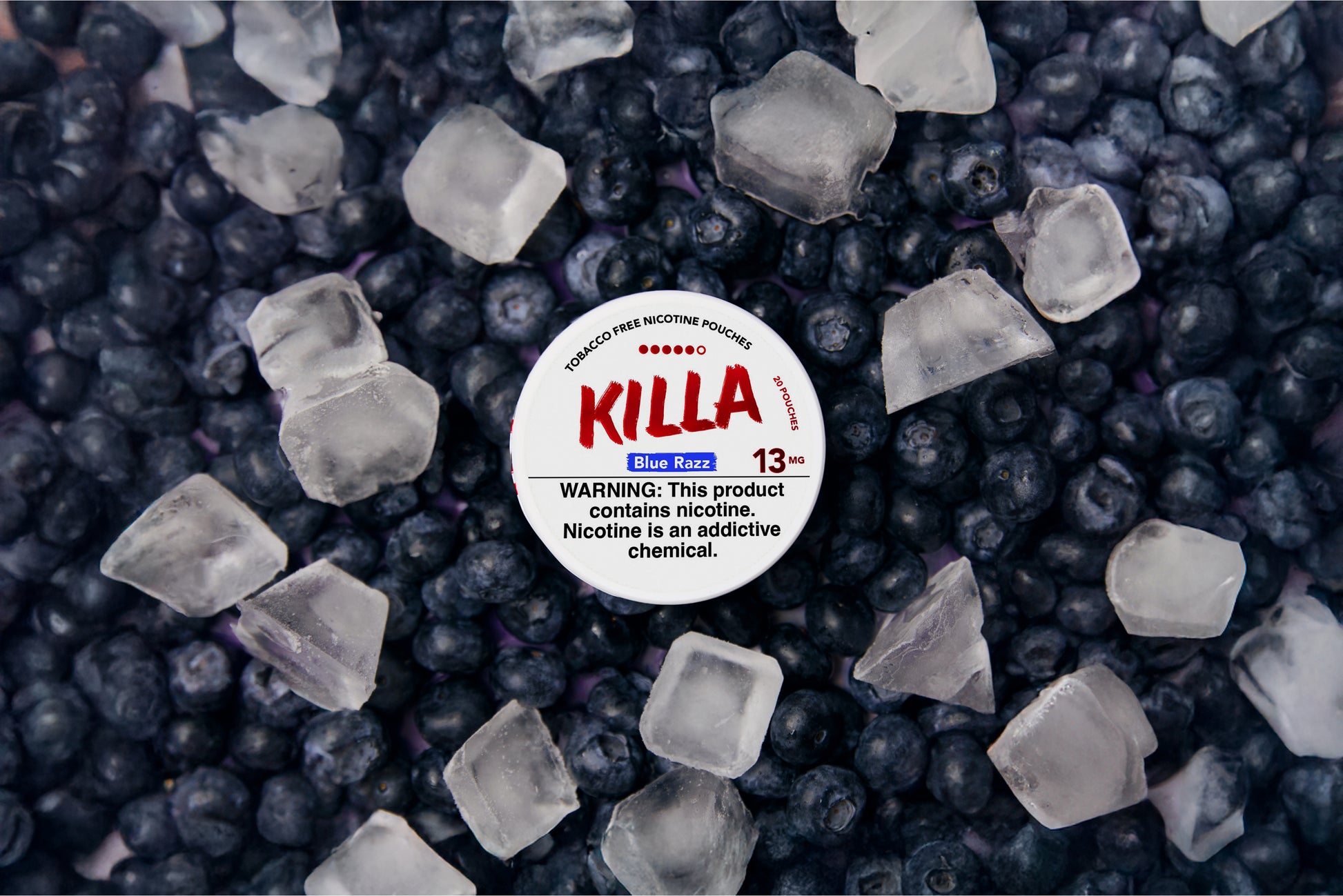 killa blue razz 13mg