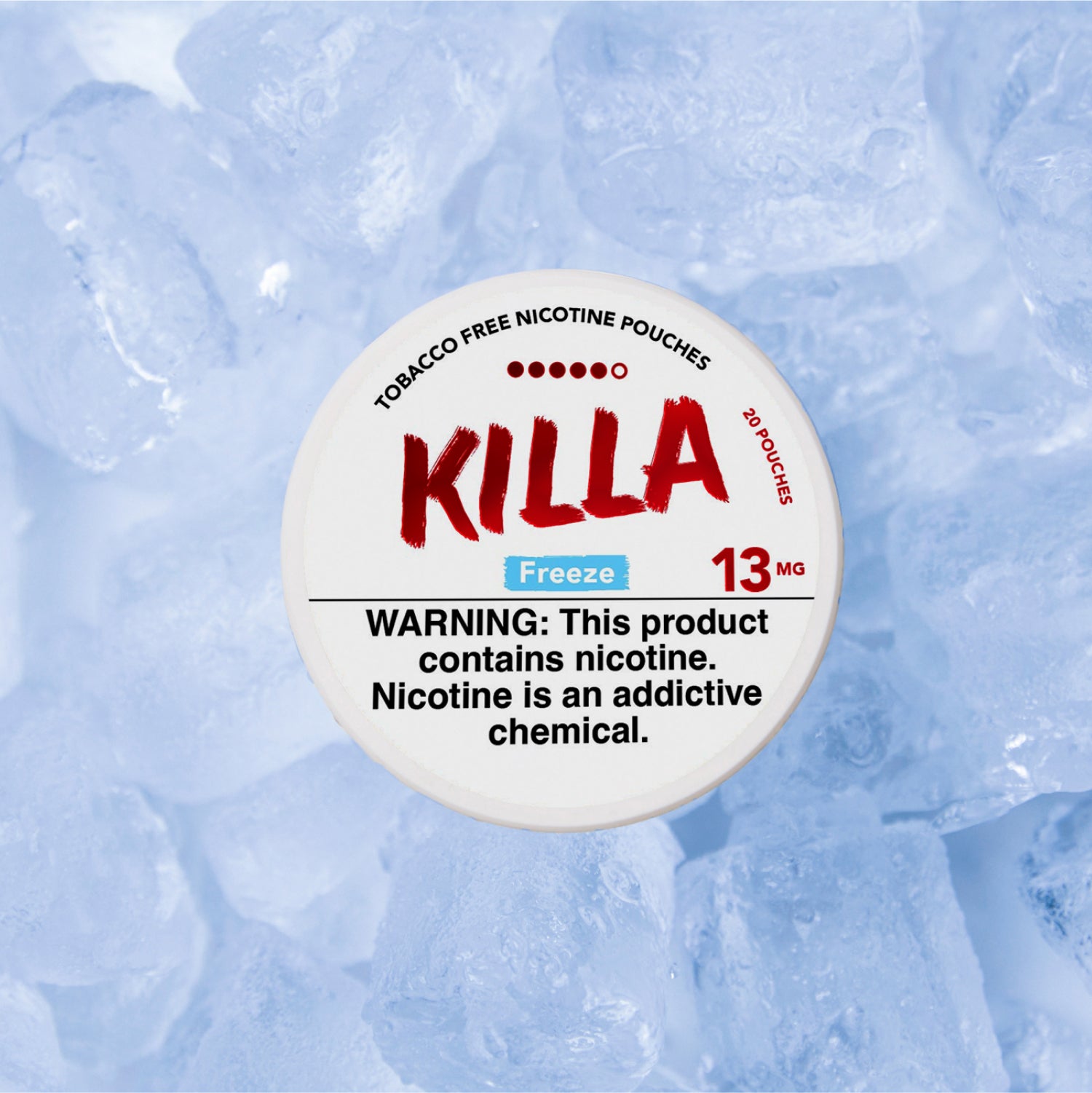 killa freeze nicotine pouch 13mg