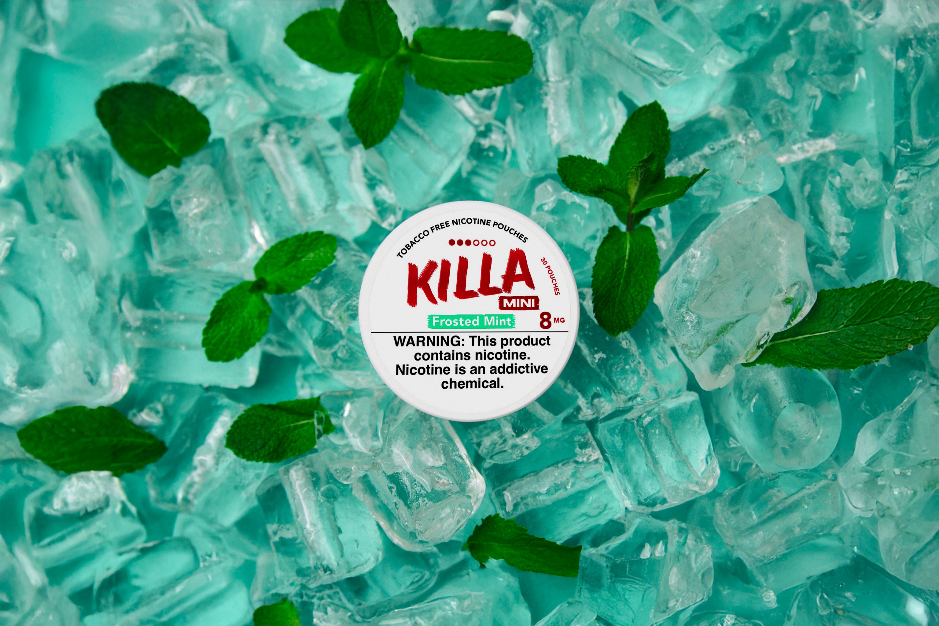 Killa Frosted Mint Mini Pouch 8mg | Flavored Nicotine Pouches